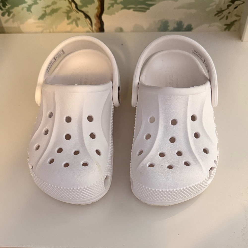 Kids White Crocs